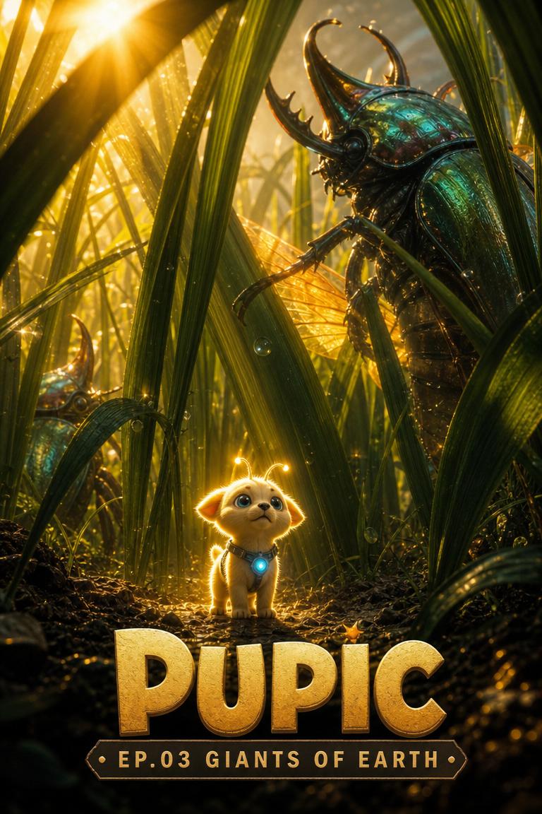 Poster for Pupik episode 03 — Giants of Earth